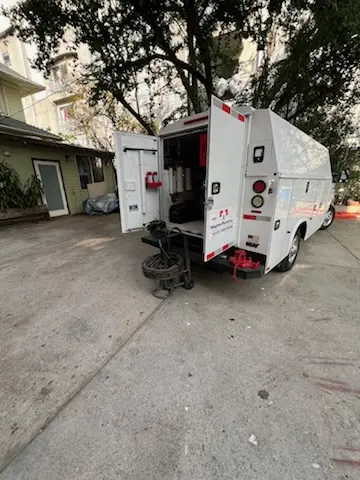 Magnet Plumbing service vehicle on-site for Faucet Repair in Ocean